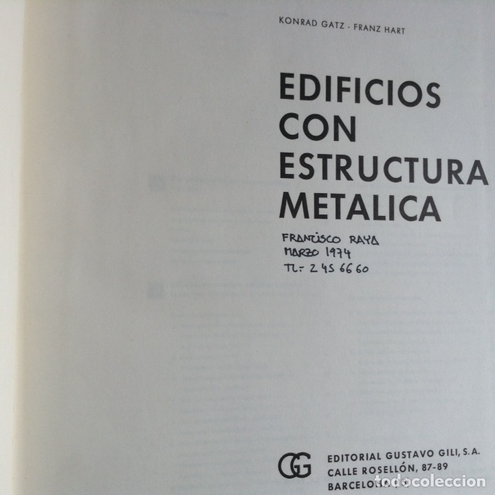 Libros de segunda mano: Edificios con estructura met&aacute;lica. Konrad Gatz - Foto 2
