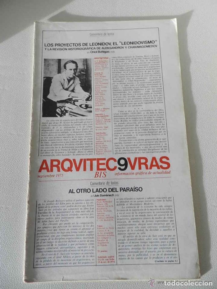 Libros de segunda mano: ARQUITECTURAS BIS N&ordm; 09 - Foto 1