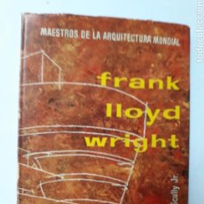 Libros de segunda mano: - FRANK LLOYD WRIGHT VINCENT SCULLY BRUGUERA 1966 . ARQUITECTO ARQUITECTURA. Lote 119026682