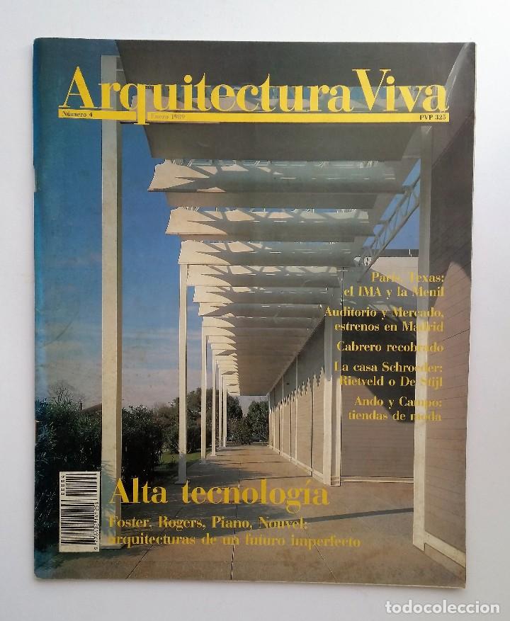 Second hand books: ARQUITECTURA VIVA N&ordm; 4. ALTA TECNOLOG&Iacute;A. FOSTER, ROGERS PIANO, NOUVEL: FUTURO IMPERFECTO.