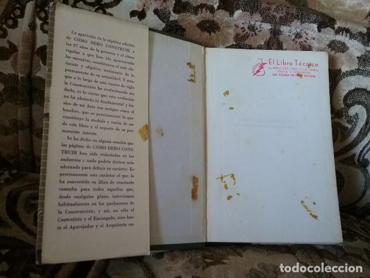 Libros de segunda mano: Como debo construir -Manual practico de construcci&oacute;n de edificios-, de Benavent de Barbera. Bosch 19 - Foto 2