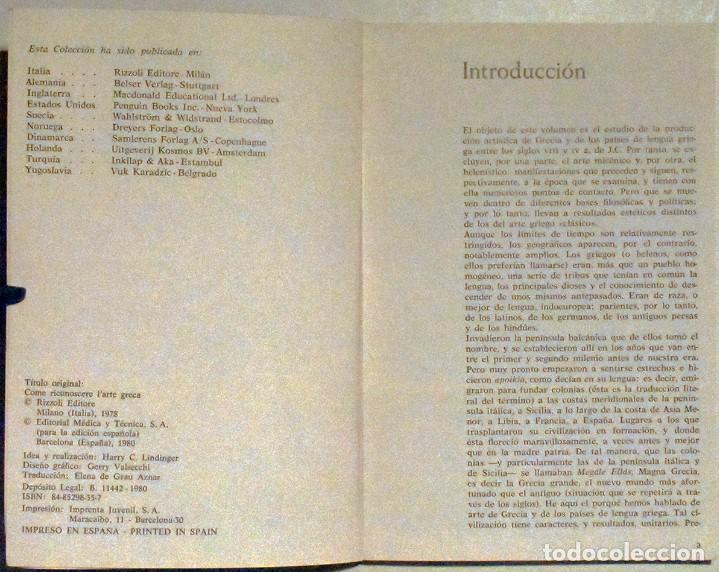 Libros de segunda mano: LIBRO, COMO RECONOCER EL ARTE GRIEGO - Foto 2