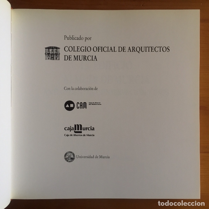 Libros de segunda mano: MURCIA- EL  EDIFICIO ALMUDI-   DANIEL CARBONELL ARROYO-   1.992 - Foto 2
