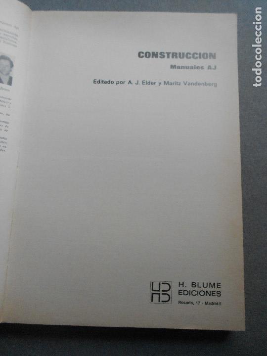 Libros de segunda mano: CONSTRUCCION. MANUALES A.J - Foto 3