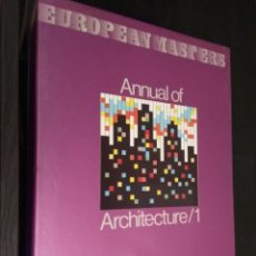 Libros de segunda mano: ANNUAL OF ARCHITECTURE/1. EUROPEAN MASTERS 2 VOLUMENES 1 Y 2 COMPLETO FRANCISCO CERVER 1987. Lote 137700286