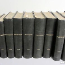 Libros de segunda mano: LOTE 11 LIBROS REVISTA ARQUITECTURA ENCUADERNACIÓN CON TAPAS DURAS. AÑOS 1959-1970. ILUSTRADOS.