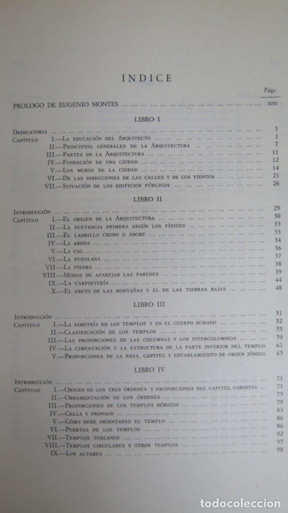 Libros de segunda mano: DEARCHITECTURA. MARCUS L. VITRUVIUS - Foto 3