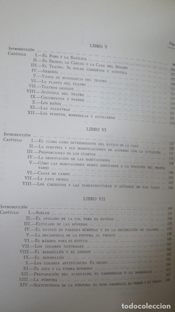 Libros de segunda mano: DEARCHITECTURA. MARCUS L. VITRUVIUS - Foto 4
