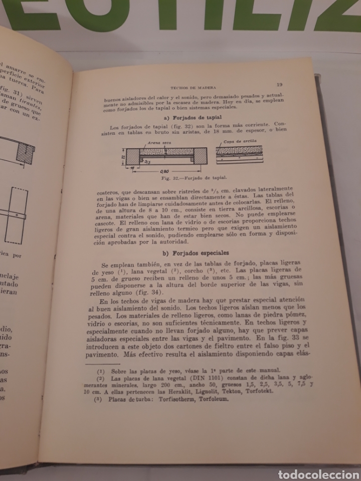 Libros de segunda mano: Construccion en Madera.Construccion de edificios II.Ed Labor.Argentina.1953. - Foto 5