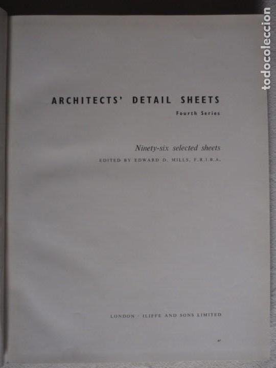 Libros de segunda mano: Architects&rsquo; detail sheets. Fourth Series. - Foto 3