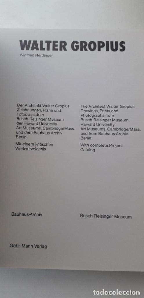 Libros de segunda mano: WALTER GROPIUS - WINFRIED NERDINGER - Foto 4
