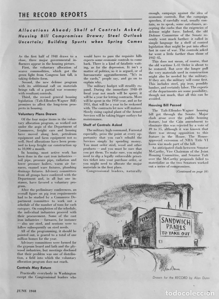 Libros de segunda mano: Architectural Record June 1948 - Foto 3
