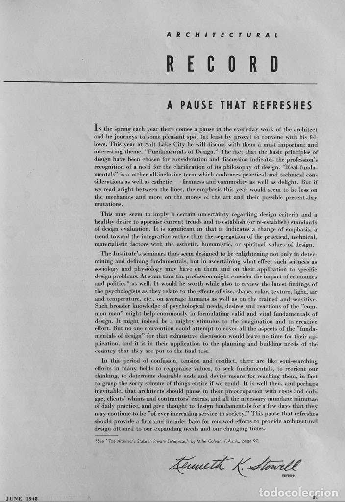 Libros de segunda mano: Architectural Record June 1948 - Foto 4