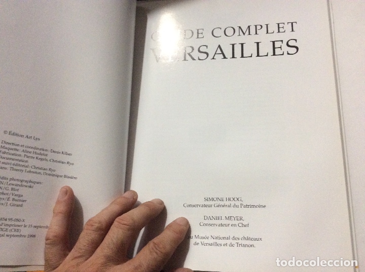 Libros de segunda mano: Versailles guide complet edition francais simone Hoog Daniel Meyer - Foto 2