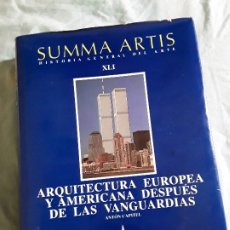 Libros de segunda mano: SUMMA ARTIS XLI. ARQUITECTURA EUROPEA Y AMERICANA DESPUÉS DE LAS VANGUARDIAS. 2.ª ED. (1997). EXCELE. Lote 175988215