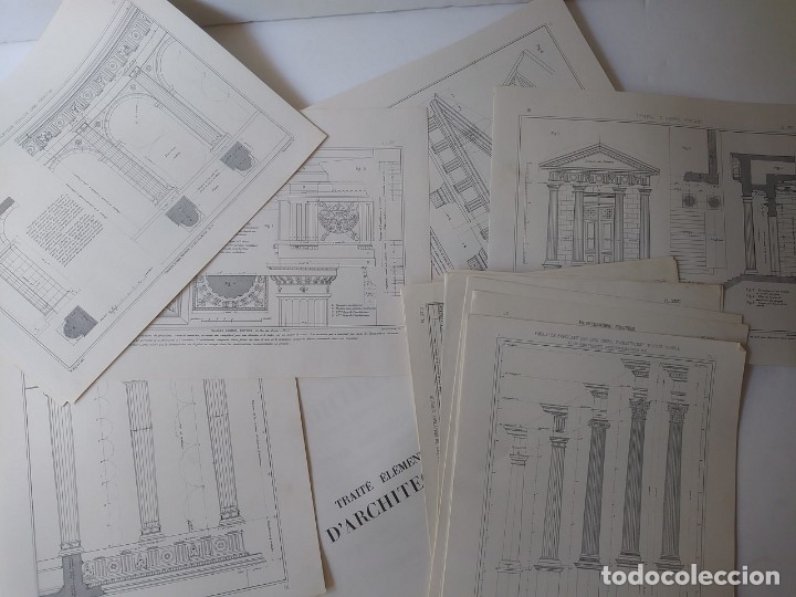 Libros de segunda mano: Trait&eacute; &eacute;l&eacute;mentaire darchitecture Pierre Esqui&eacute; - Foto 4