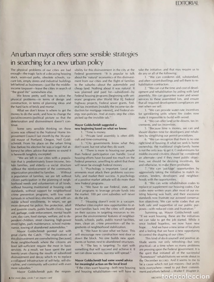 Libros de segunda mano: Architectural Record March 1977 - Foto 2
