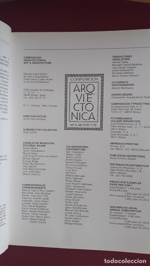 Libros de segunda mano: COMPOSICION ARQUITECTONICA. ART AND ARCHITECTURE. NUM. 1, 1988 - Foto 6