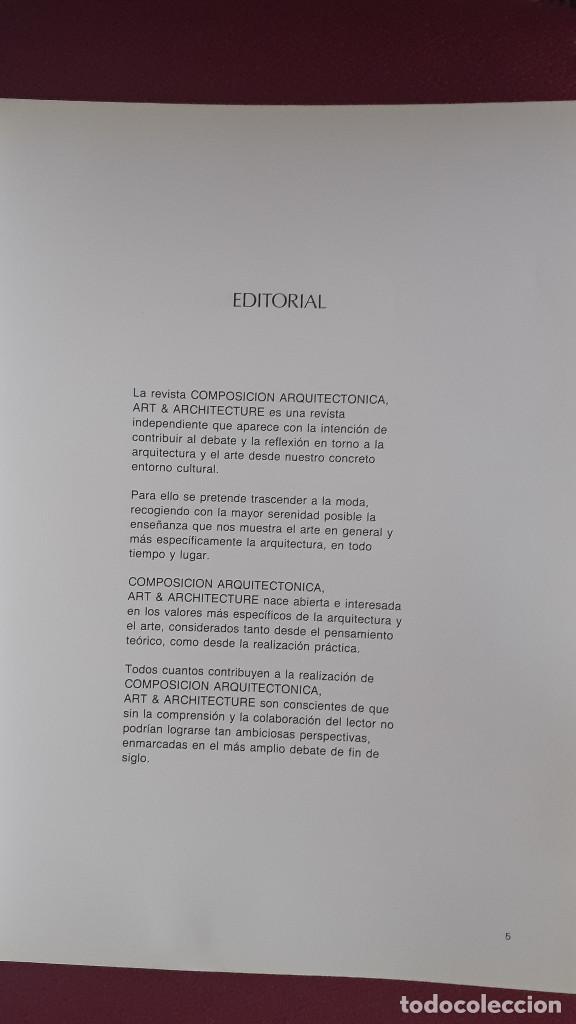 Libros de segunda mano: COMPOSICION ARQUITECTONICA. ART AND ARCHITECTURE. NUM. 1, 1988 - Foto 8