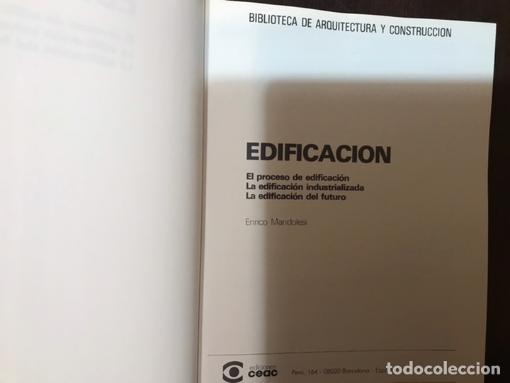 Libros de segunda mano: Edificaci&oacute;n. Enrico Mandolesi - Foto 3