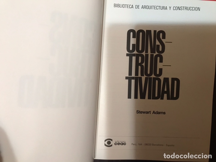 Libros de segunda mano: Constructividad. . Stewart Adams - Foto 4