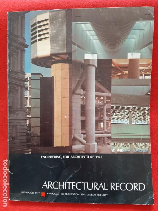 Libros de segunda mano: ARCHITECTURAL RECORD, MID-AUGUST 1977 - Foto 1