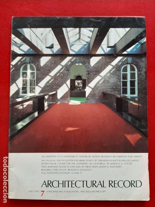 Libros de segunda mano: ARCHITECTURAL RECORD 7, JULY 1977 - Foto 1