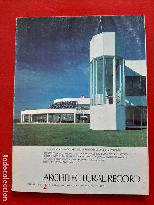 Libros de segunda mano: ARCHITECTURAL RECORD 2, FEBRUARY 1978 - Foto 1