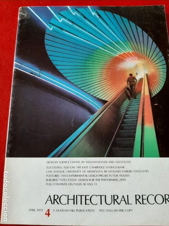 Libros de segunda mano: ARCHITECTURAL RECORD 4, APRIL 1979 - Foto 1