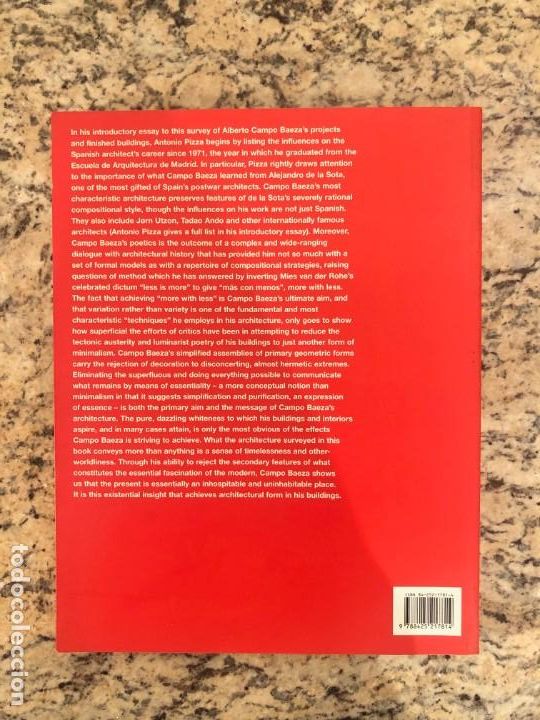 Libros de segunda mano: ALBERTO CAMPO BAEZA - OBRAS Y PROYECTOS - Foto 3