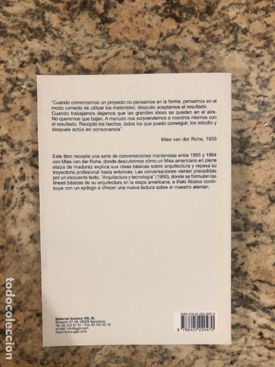 Libros de segunda mano: CONVERSACIONES CON MIES VAN DER ROHE - Foto 3
