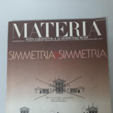 Libros de segunda mano: REVISTA MATERIA Nº 10, SIMMETRIA / SIMMETRIA, ARCHITECTURAL REVIEW, 1992