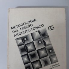 Libros de segunda mano: METODOLOGIA DEL DISEÑO ARQUITECTONICO, G. BROANBENT Y OTROS, ARCHITECTURE, GUSTAVO GILI, 1971. Lote 204164728