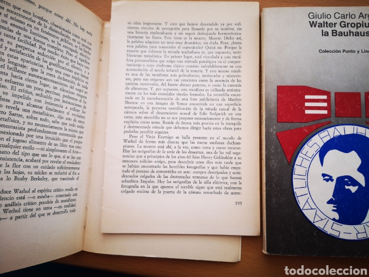 Libros de segunda mano: LOTE WALTER GROPIUS BAUHAUS + ANDY WARHOL - Foto 2