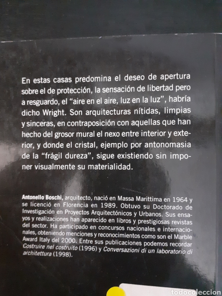 Libros de segunda mano: Casas de vidrio.ANTONELLO BOSCHI - Foto 2