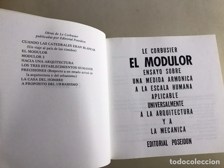 Libros de segunda mano: El modulor y modulor 2. Le Courbusier - Foto 5