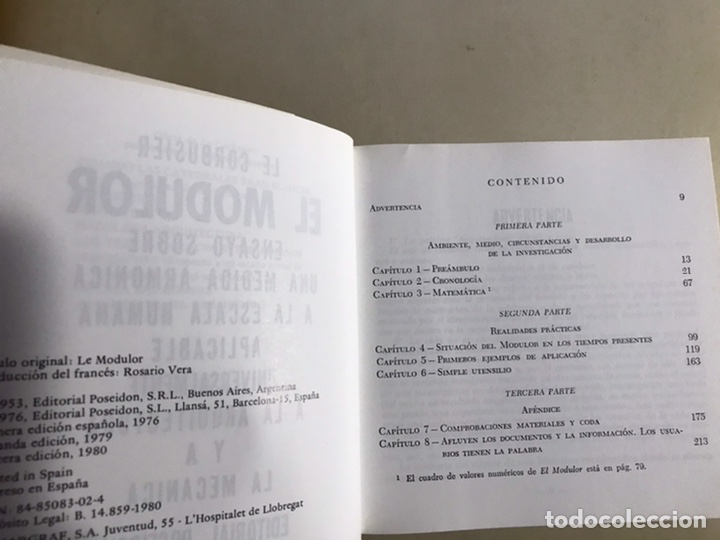 Libros de segunda mano: El modulor y modulor 2. Le Courbusier - Foto 6