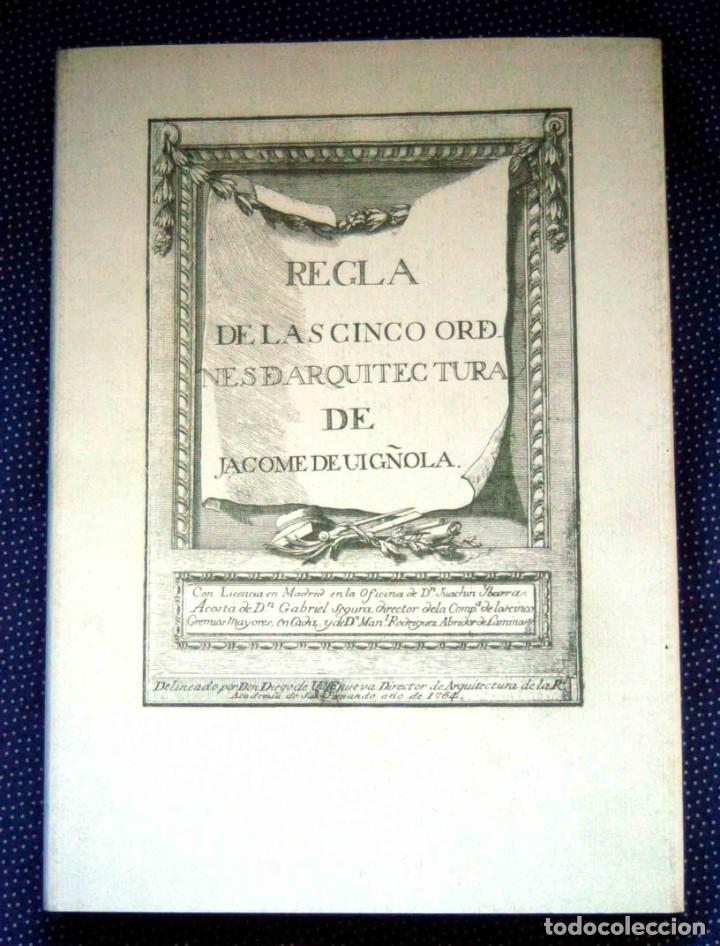 Livres d'occasion: REGLA DE LAS CINCO ORDENES DE ARQUITECTURA-JACOME DE VIG&Ntilde;OLA-COLEGIO OFICIAL D ARQUITECTOS DE MADRID