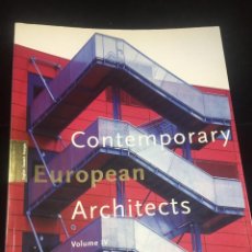 Libros de segunda mano: CONTEMPORARY EUROPEAN ARCHITECTS VOLUMEN 4 ARQUITECTURA TASCHEN. Lote 232409045