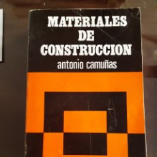 Libros de segunda mano: ARQUITECTURA MATERIALES DE CONSTRUCCIÓN ANTONIO CAMUÑAS