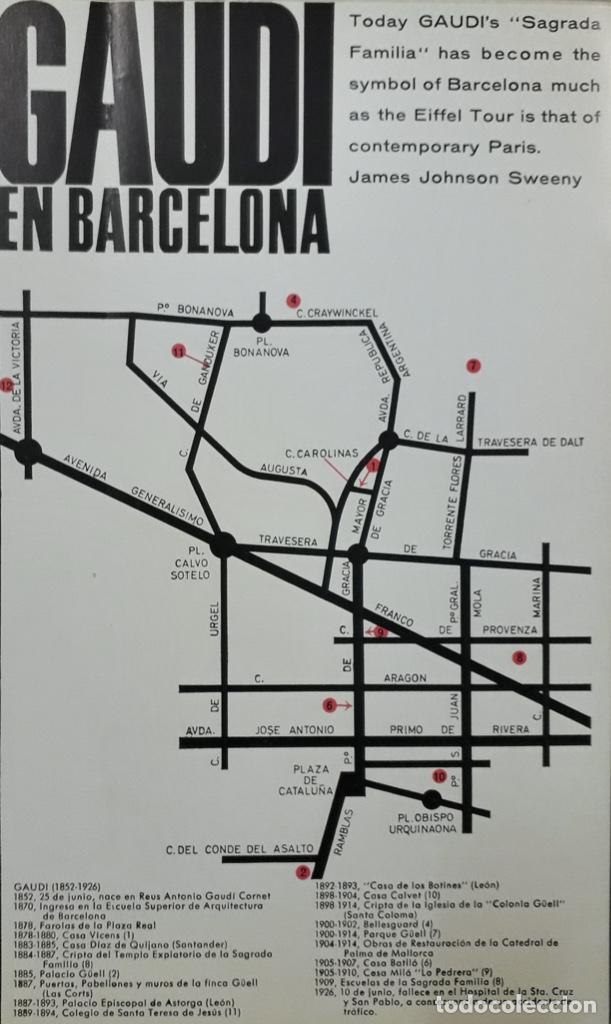 Libros de segunda mano: Gaud&iacute; en Barcelona 1972 - Foto 5