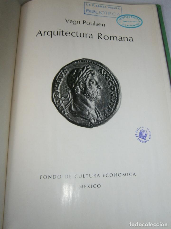 Libros de segunda mano: ARQUITECTURA ROMANA - Foto 2