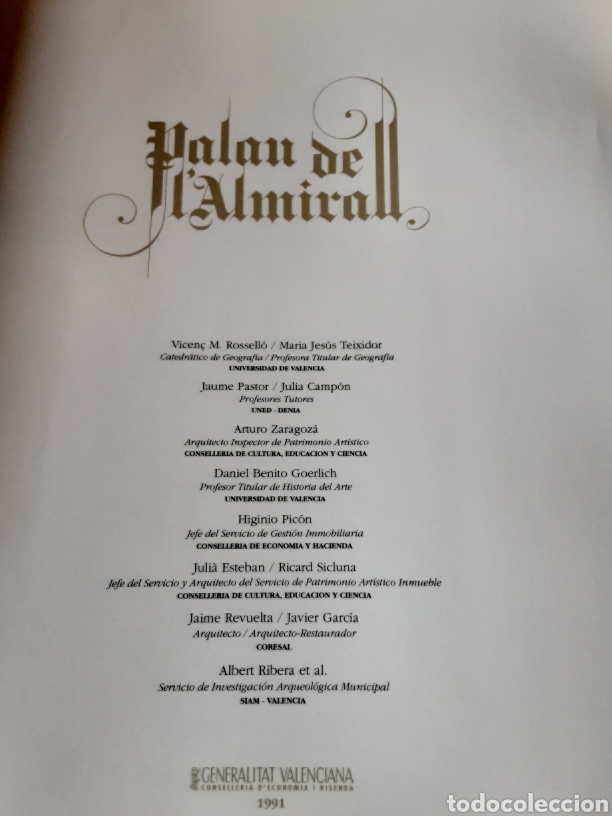 Libros de segunda mano: Palau de lAlmirall. - Foto 7