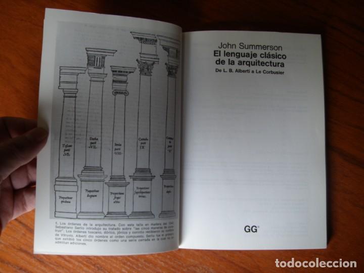 Libros de segunda mano: LIBRO EL LENGUAJE CL&Aacute;SICO DE LA ARQUITECTURA GG - Foto 2