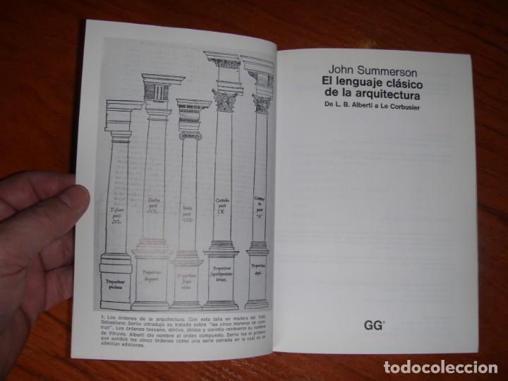 Libros de segunda mano: LIBRO EL LENGUAJE CL&Aacute;SICO DE LA ARQUITECTURA GG - Foto 3