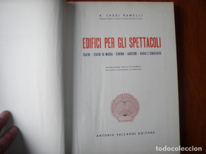 Libros de segunda mano: LIBRO ARQUITECTURA EDIFICI PER GLI SPETTACOLI - Foto 4