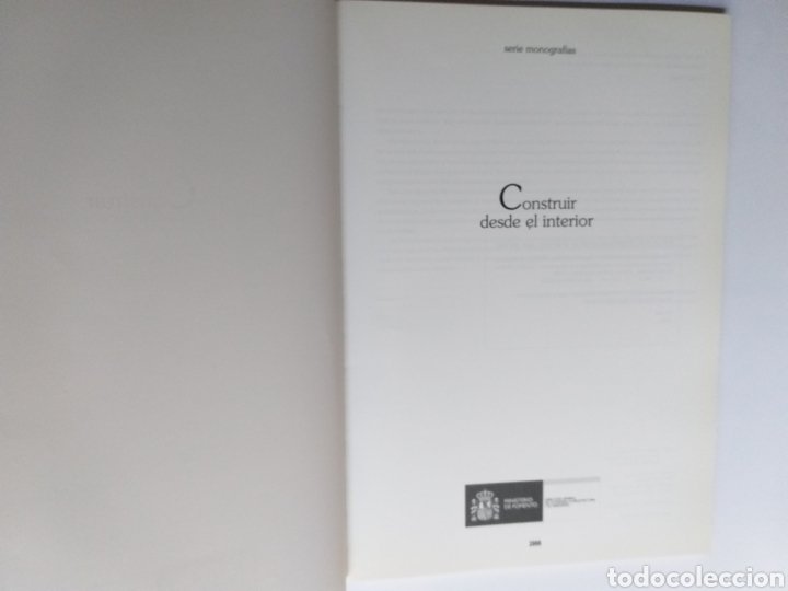 Libros de segunda mano: Construir desde el interior . Exposici&oacute;n Madrid a&ntilde;o 2000 - Foto 6
