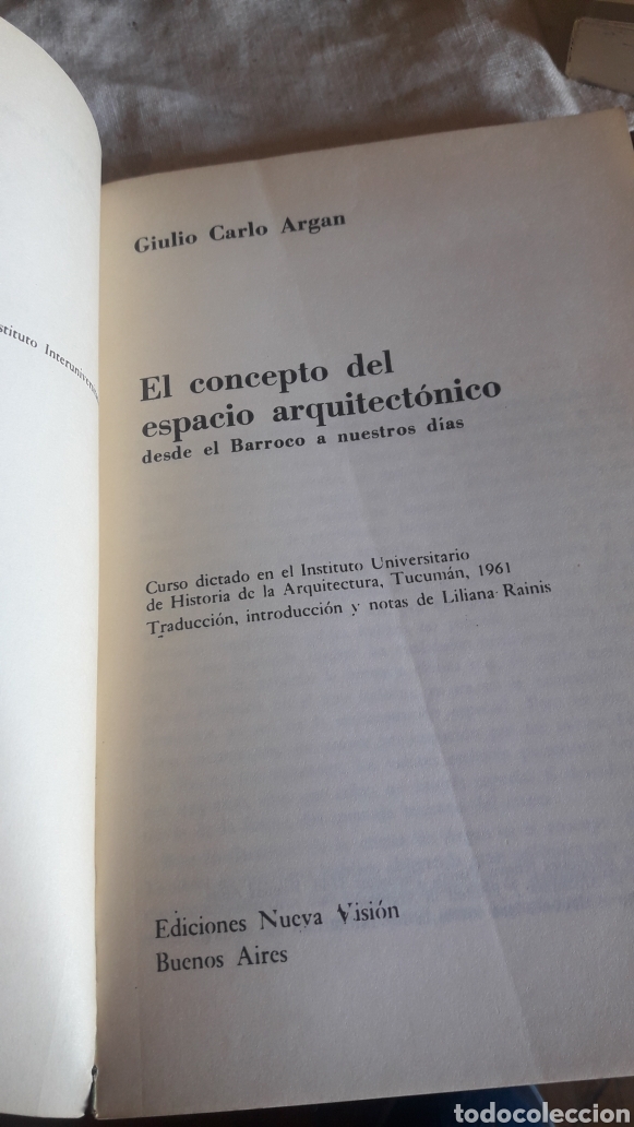 Libros de segunda mano: El Concepto del espacio arquitect&oacute;nico - Foto 2