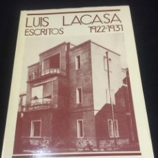 Libros de segunda mano: ESCRITOS 1922-1931. LUIS LACASA. PUBLICACIONES DEL COAM 1976. Lote 254684760