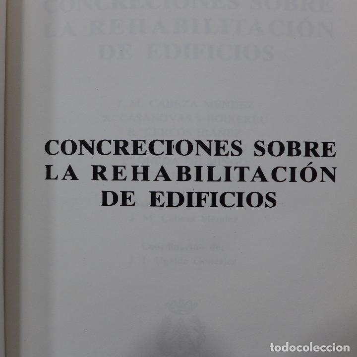 Libros de segunda mano: CONCRECIONES SOBRE REHABILITACION DE EDIFICIOS - Foto 3